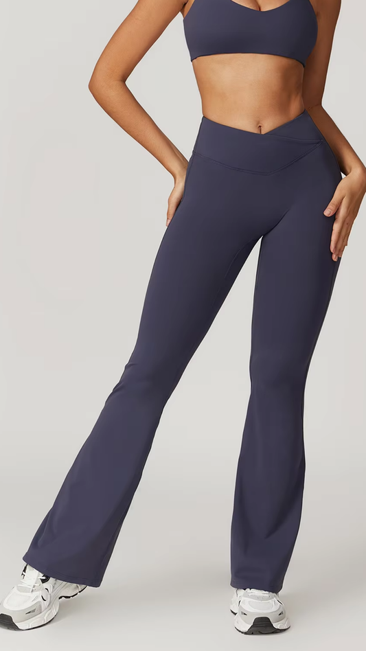 Legging évasé Aurora - Bleu Gris