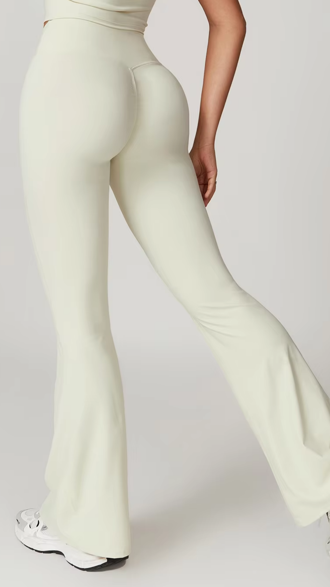 Aurora Flared Leggings - White