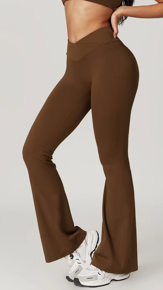 Legging évasé Aurora - Marron