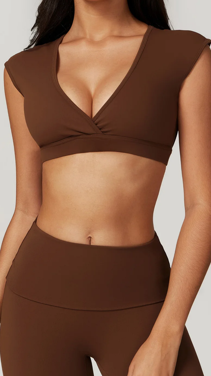 Evolve Crop Top - Brown