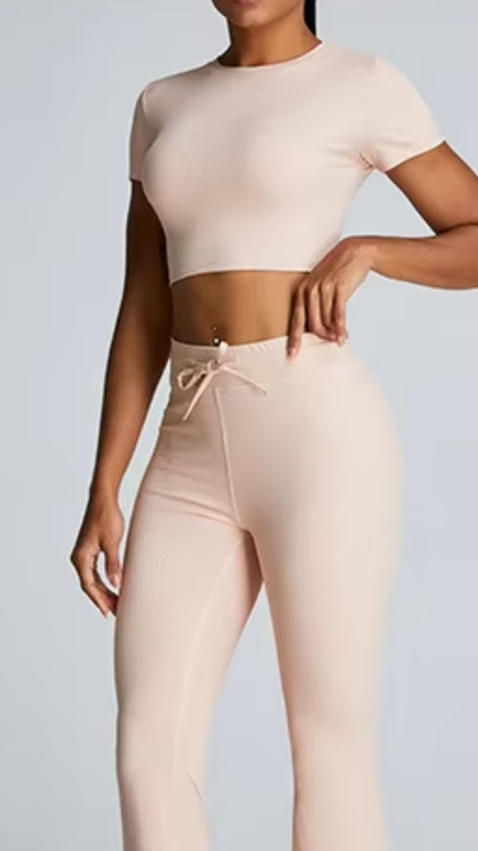 Aurora Crop Top - Baby Pink