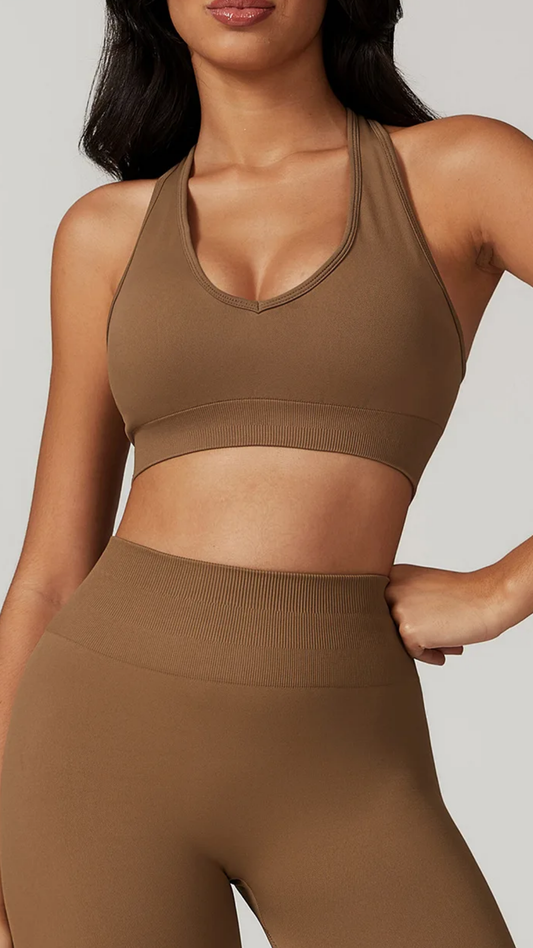 Evolve Sports Bra - Coffee