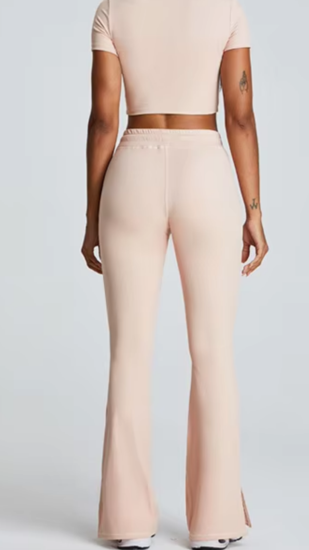 Aurora Flared Pants - Baby Pink