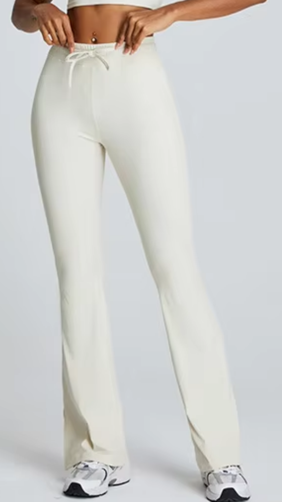 Aurora Flared Pants - White