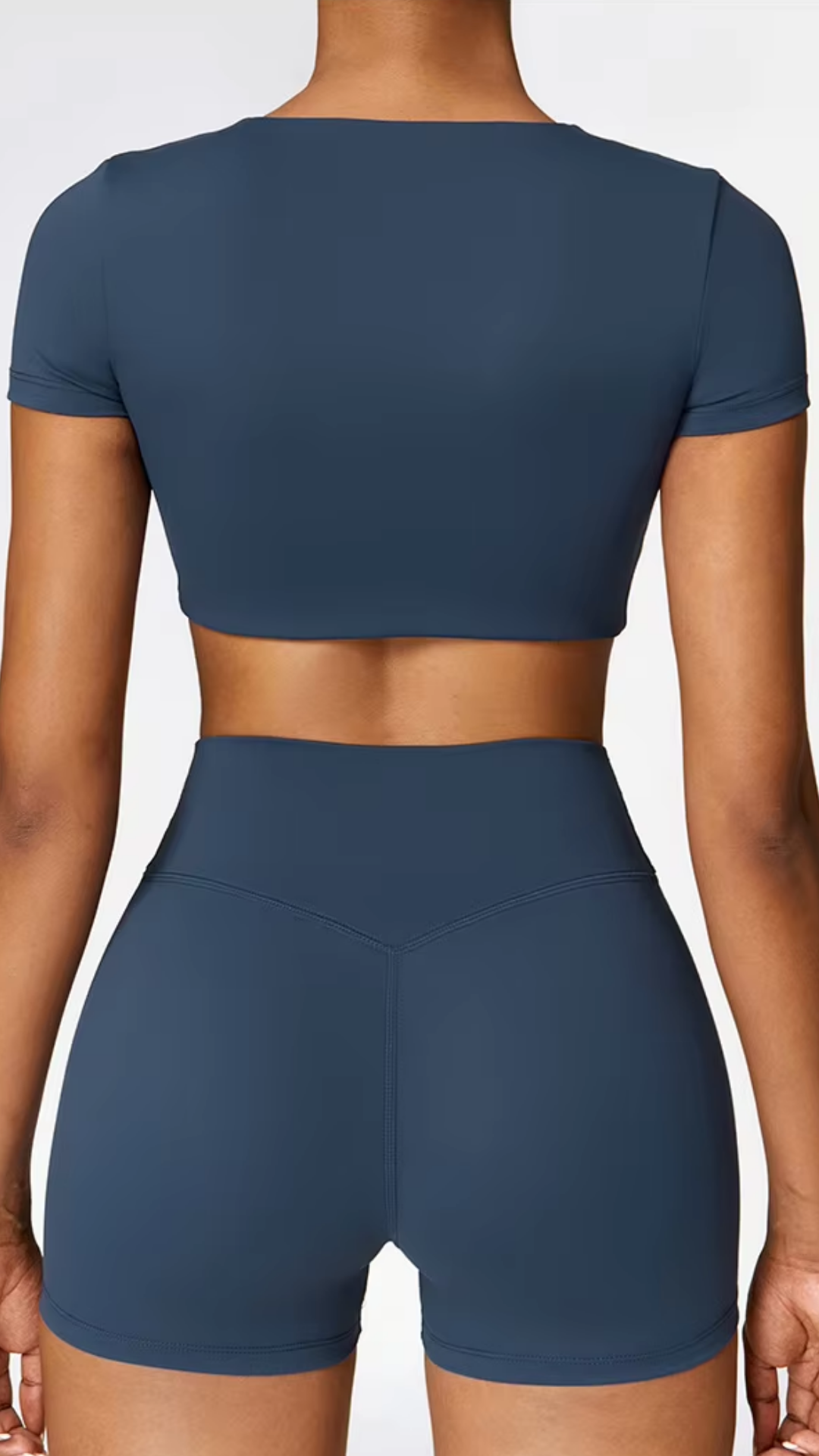 Aurora Crop Top - Navy Blue