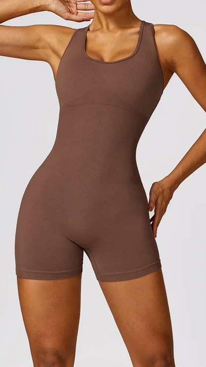 Evolve Romper - Brown