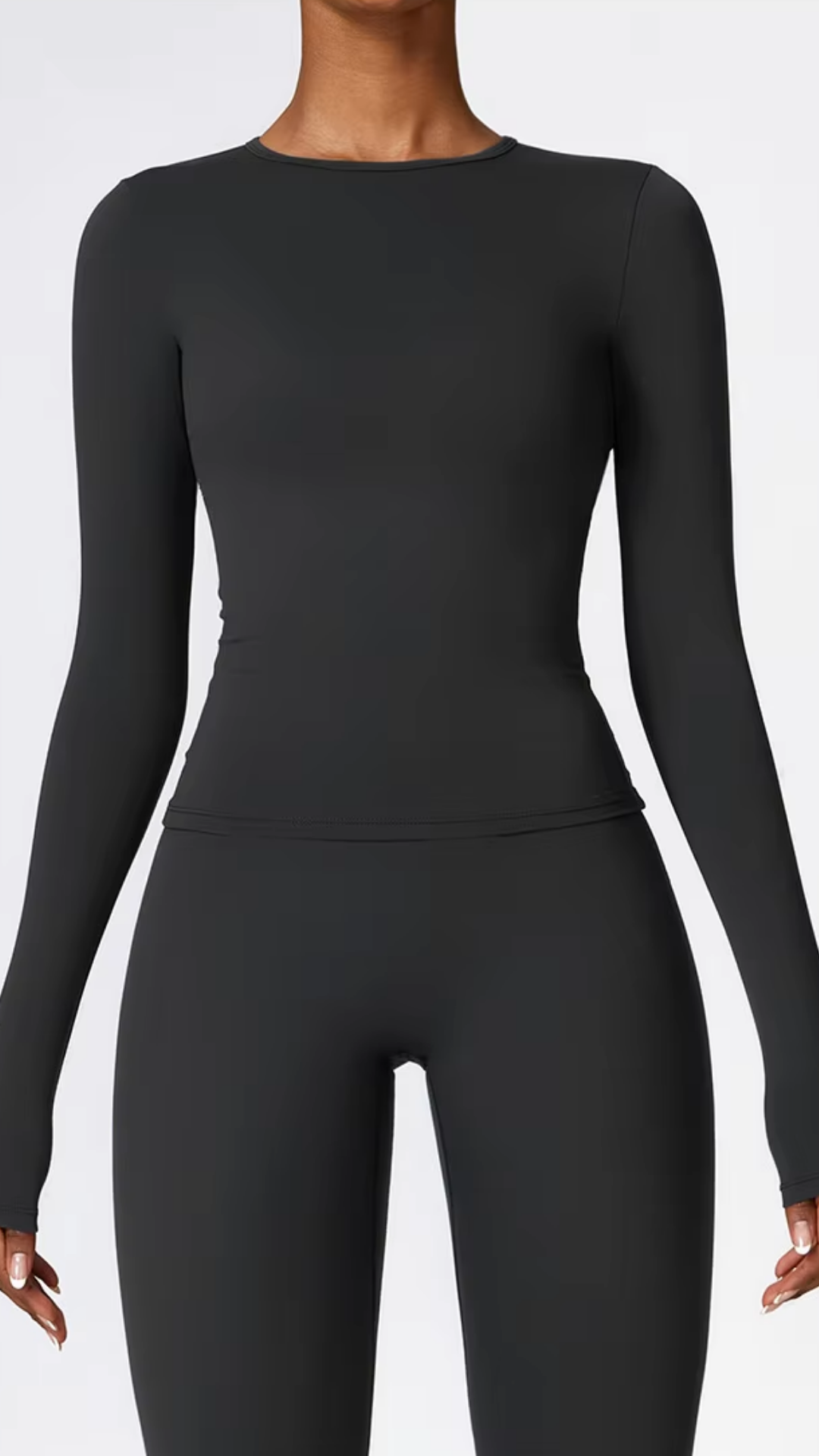 Aurora Long Sleeved Top - Black