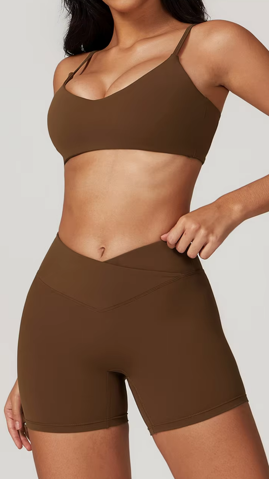 Aurora Sports Bra - Brown