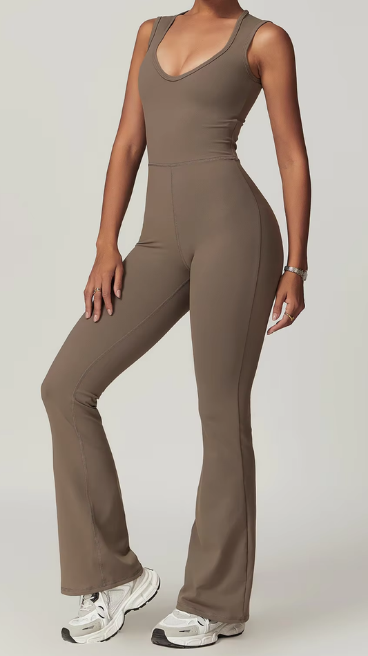 Aurora Jumpsuit - Mocha