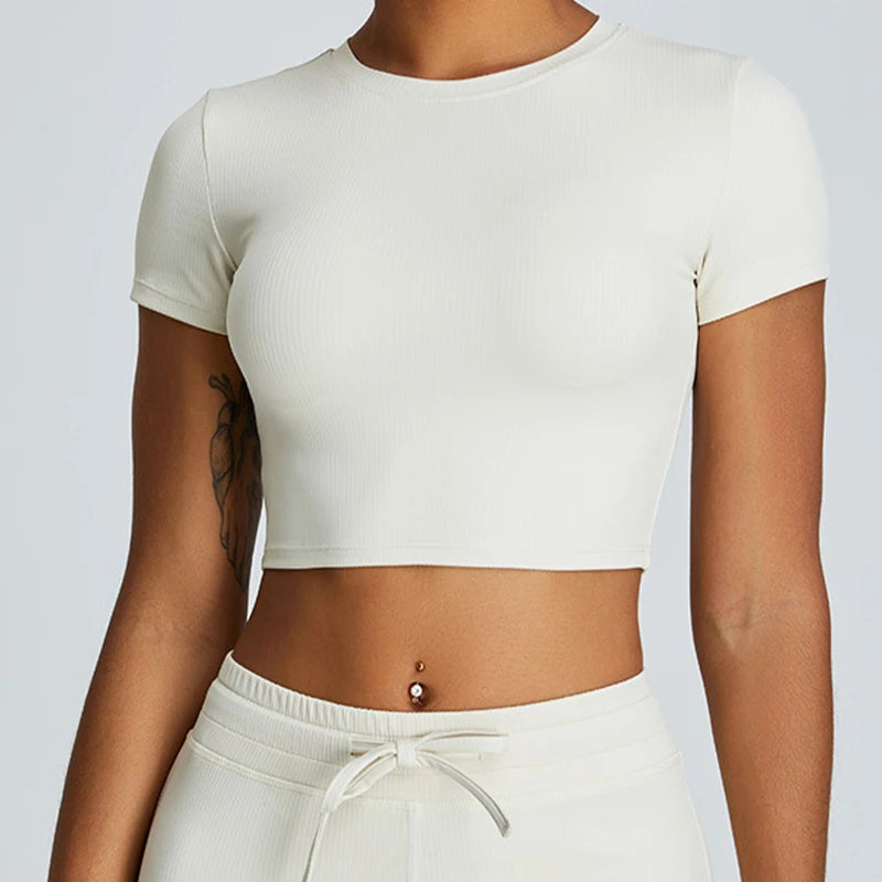 Aurora Crop Top - White