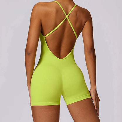 Alive Romper - Lime Green