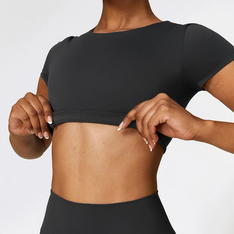 Aurora Crop Top - Black